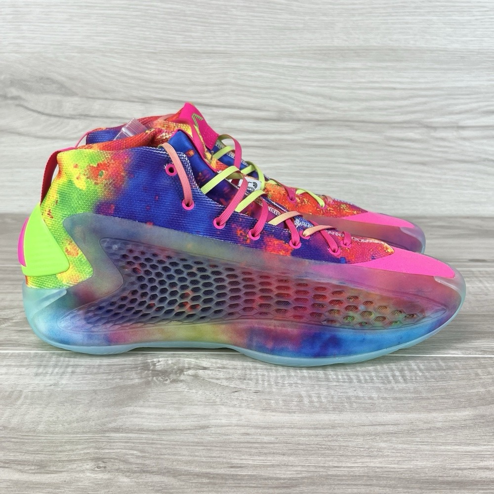 Adidas SM A.E. 1 Anthony Edwards (Rare) Tie Dye Men's Size 12 IH0829 Unreleased - Picture 3 of 10